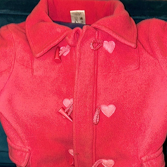 Young Ladies Chic Pink Heart Toggle Coat EUC🩷 - Picture 4 of 7